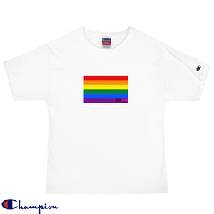 #GAYPRIDEFLAG Men's Champion T-Shirt
